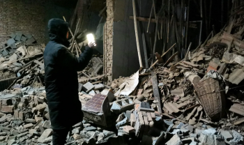 चीनमा ६.२ म्याग्निच्युटकाे शक्तिशाली भूकम्प, १११ जनाकाे मृत्यु