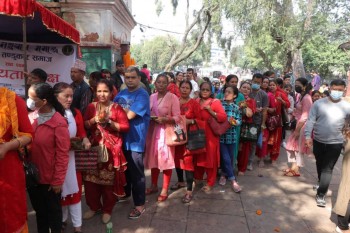 शनिवार नवरात्रको छैटौँ दिन, शक्तिपीठहरूमा भक्तजनको घुँइचो