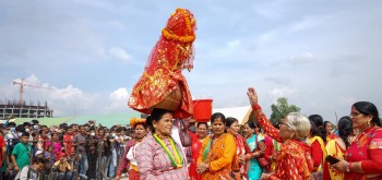 काठमाडौंको टुडीखेलमा गौरा पर्वको रौनक 